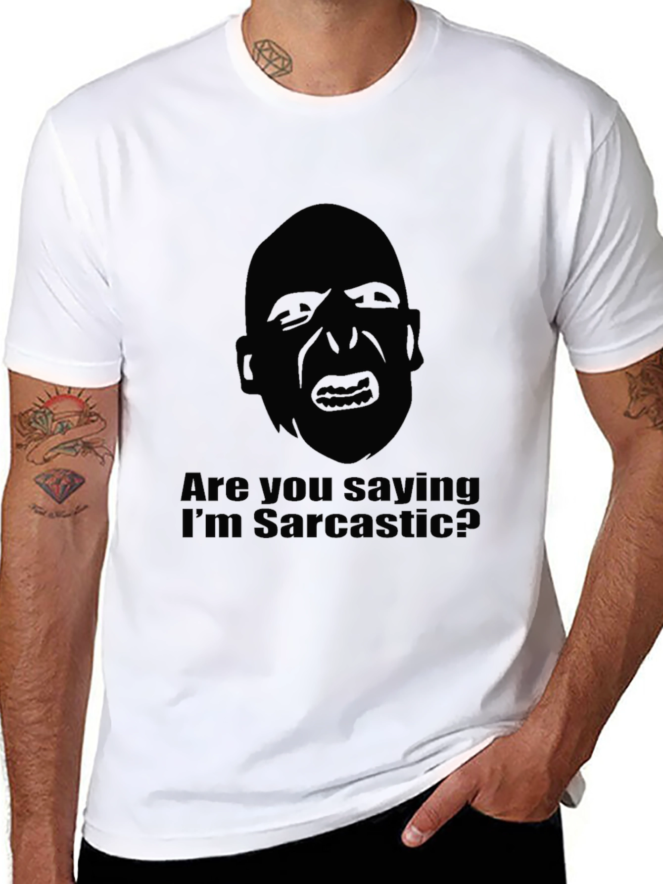 Sarcastic Graphic T-Shirt - Bold Statement Tee