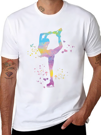 Figure Skater Graphic T-Shirt - Black