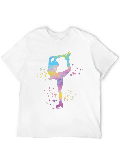 Figure Skater Graphic T-Shirt - Black