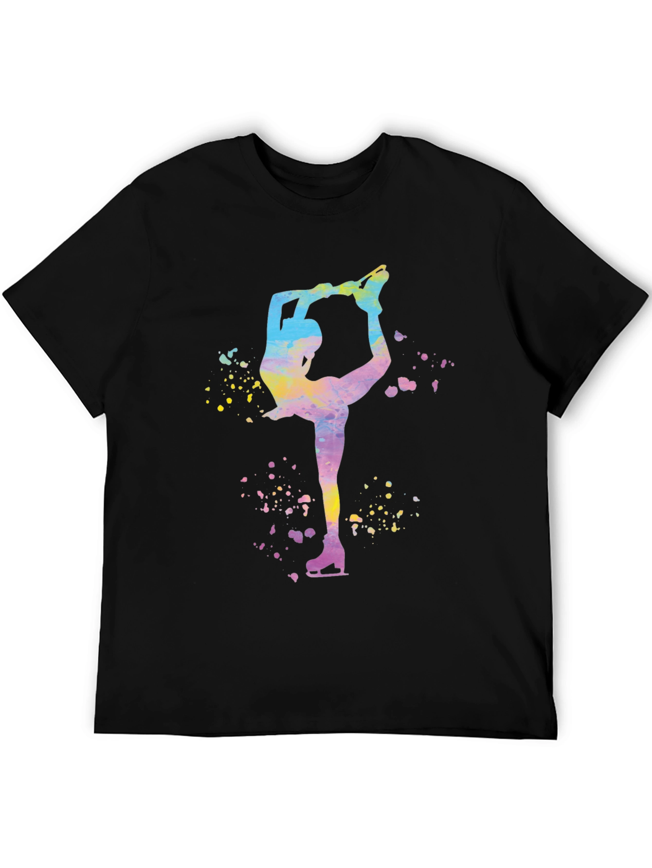 Figure Skater Graphic T-Shirt - Black