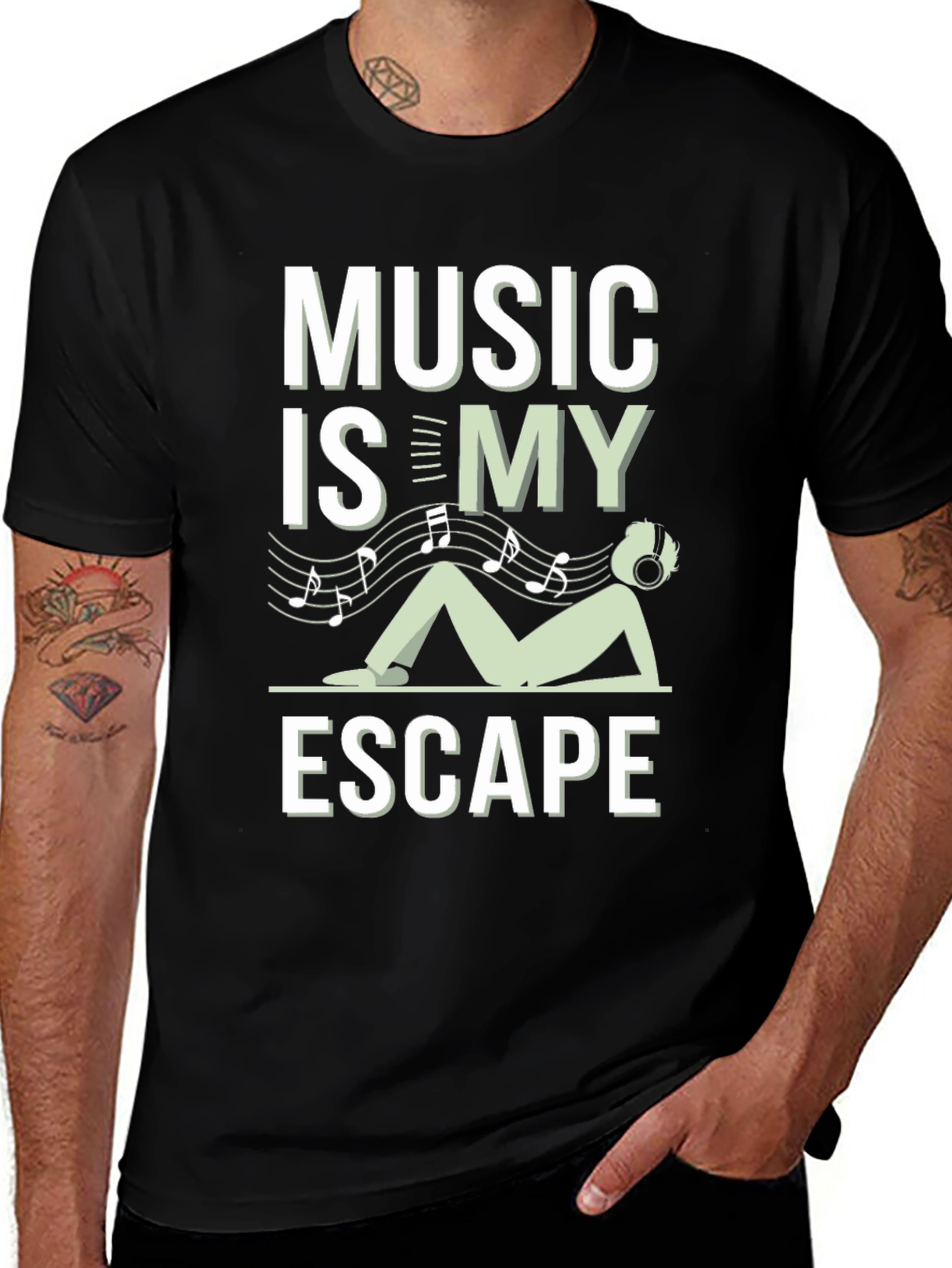 Music is My Escape T-Shirt - Relax & Enjoy!