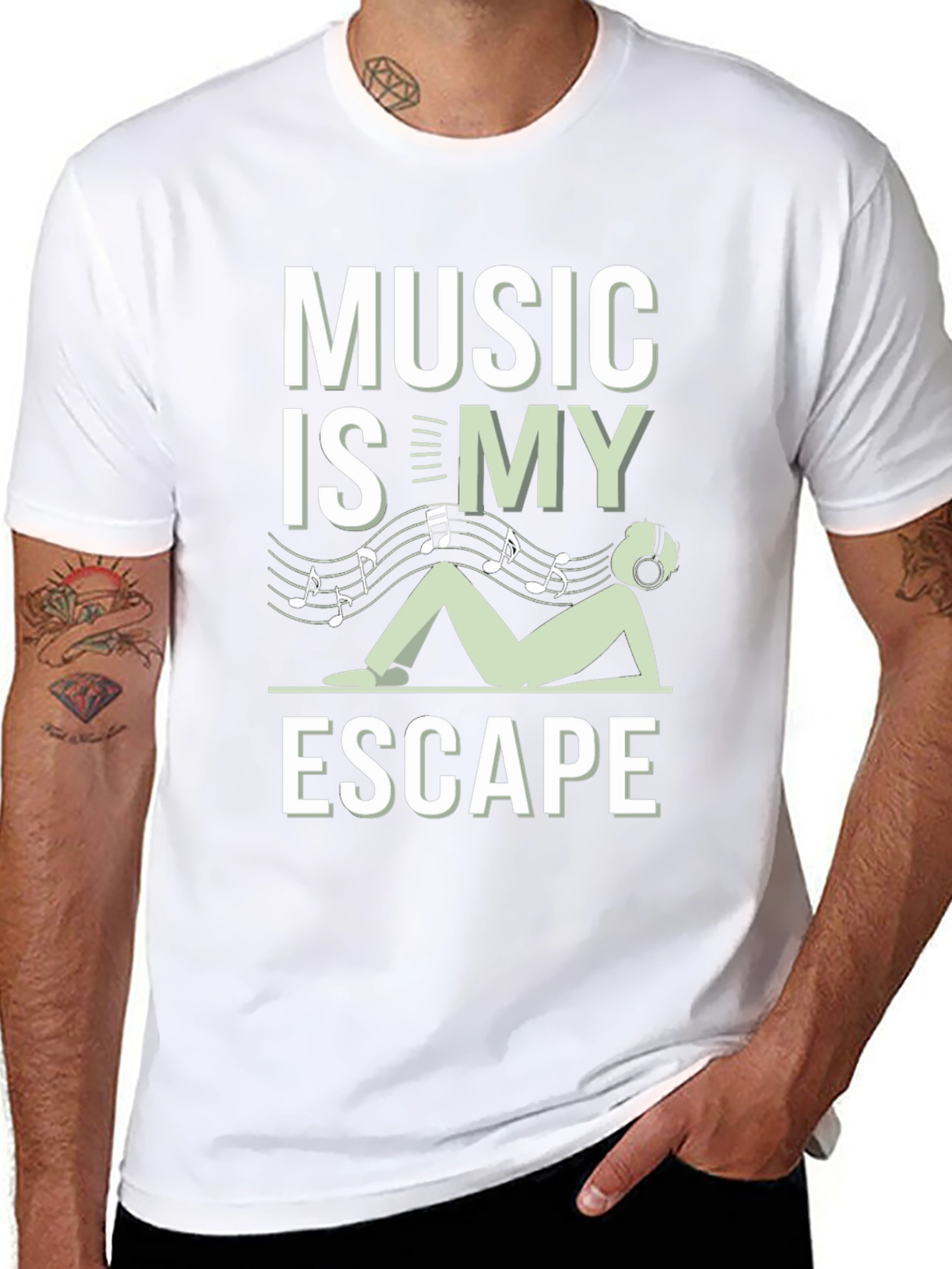 Music is My Escape T-Shirt - Relax & Enjoy!