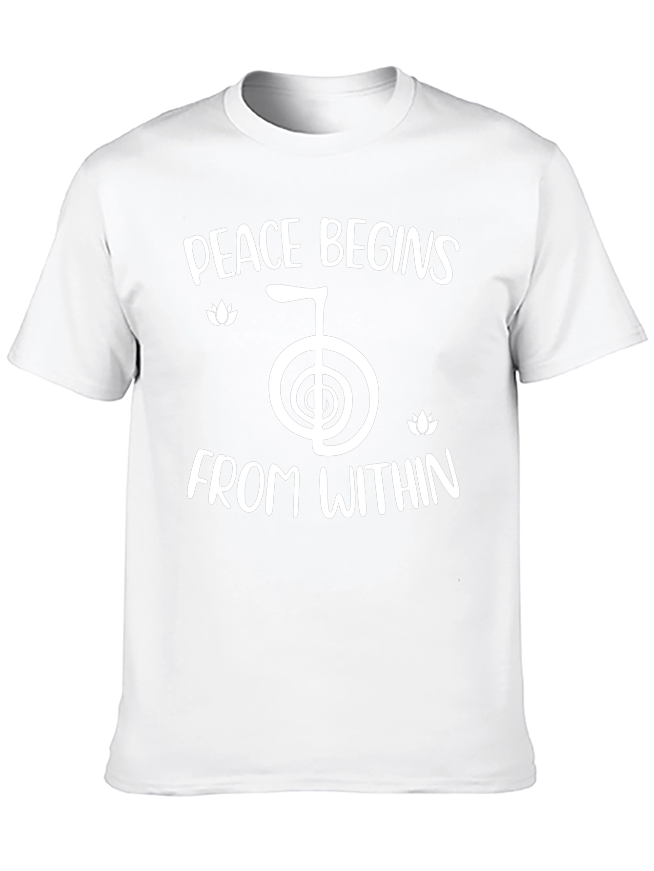 Peace Begins Within Black T-Shirt