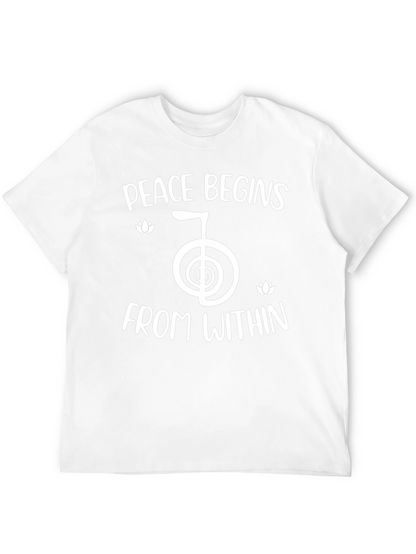 Peace Begins Within Black T-Shirt