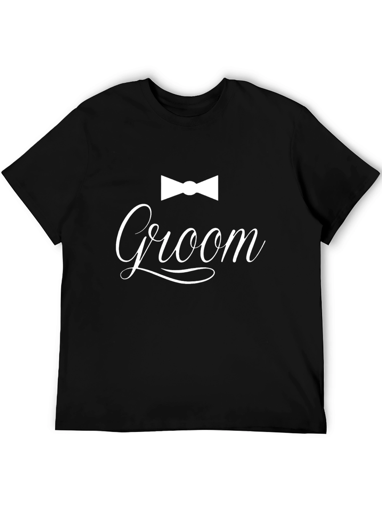 Groom T-Shirt - Bowtie Design Wedding Party Apparel
