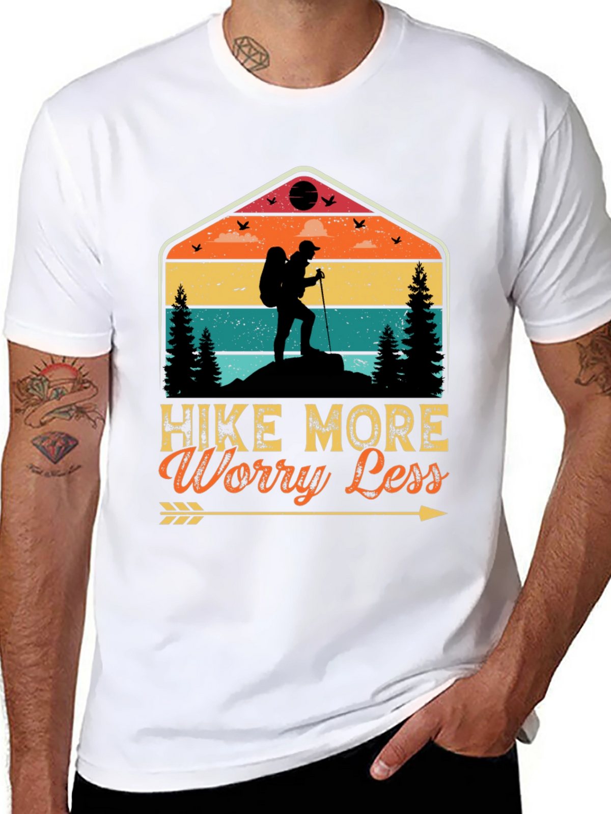 Hike More Worry Less Graphic Tee