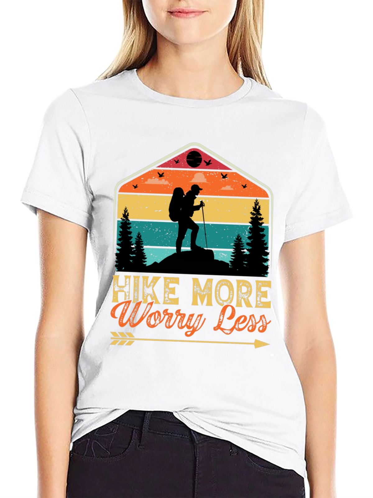 Hike More Worry Less Graphic Tee
