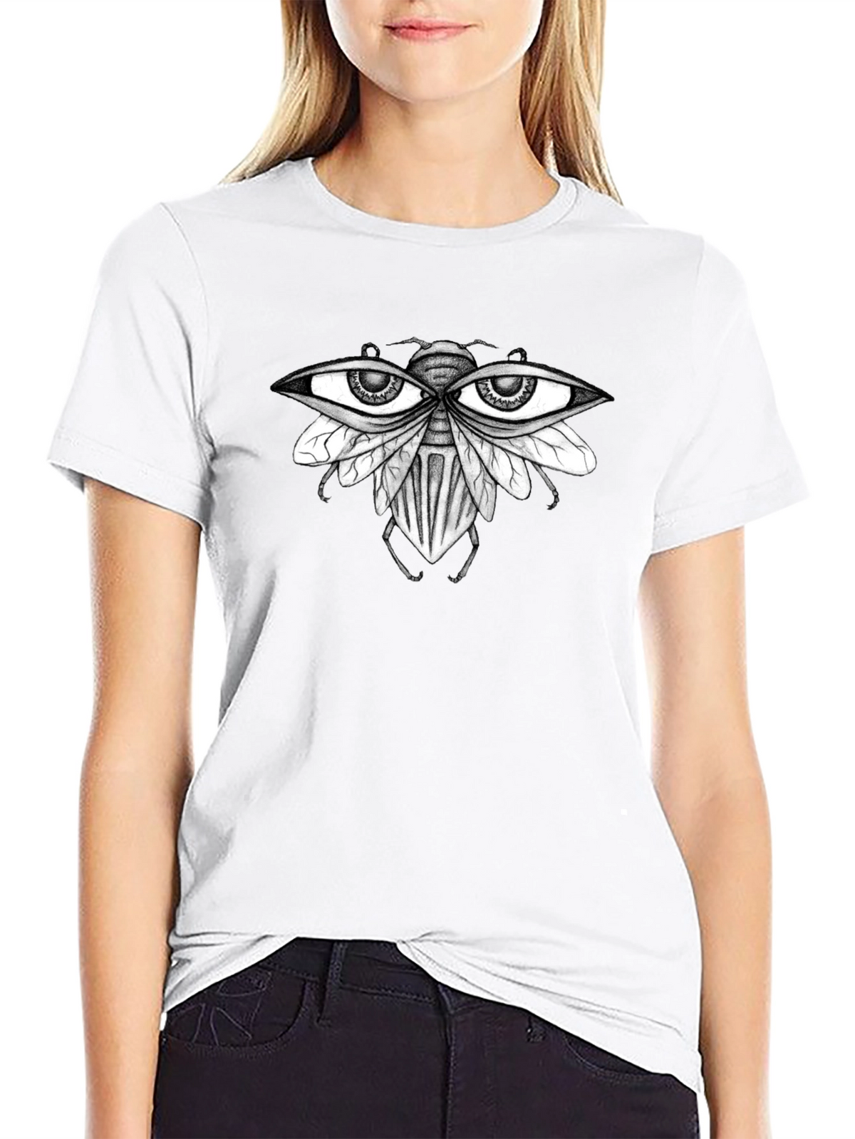 Eye-Catching Fly Graphic T-Shirt - Unique Design