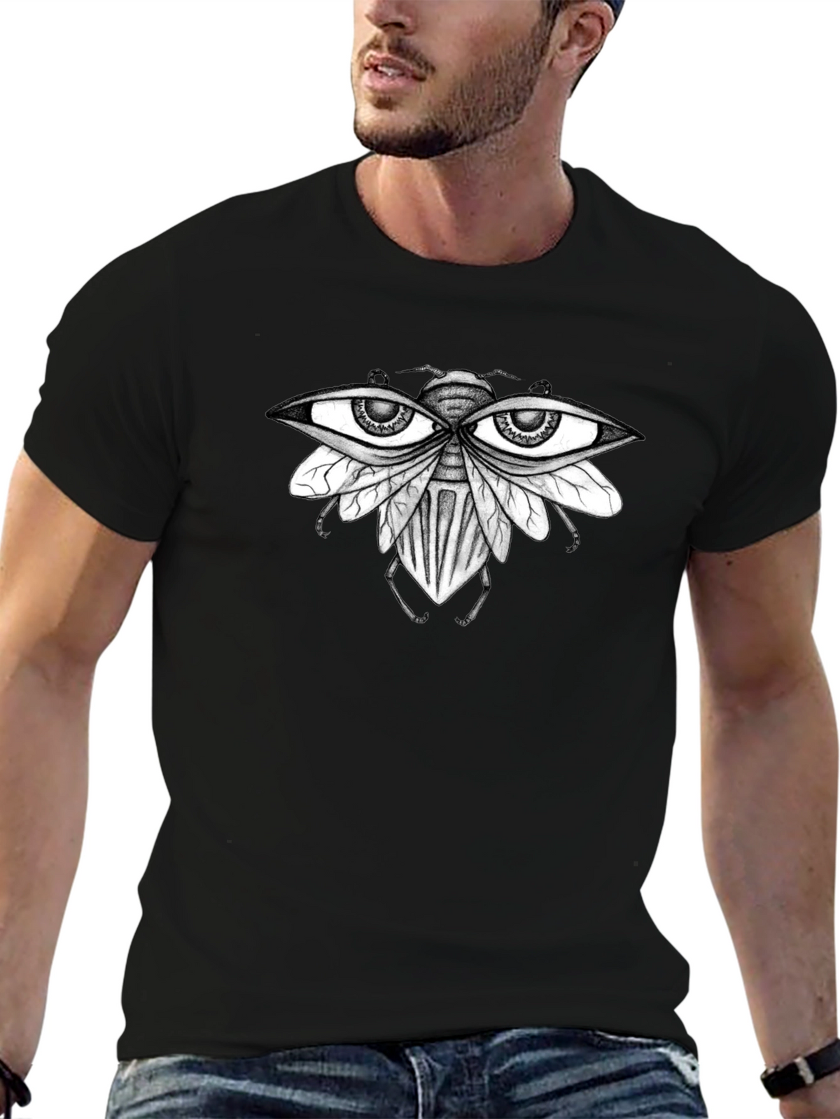 Eye-Catching Fly Graphic T-Shirt - Unique Design