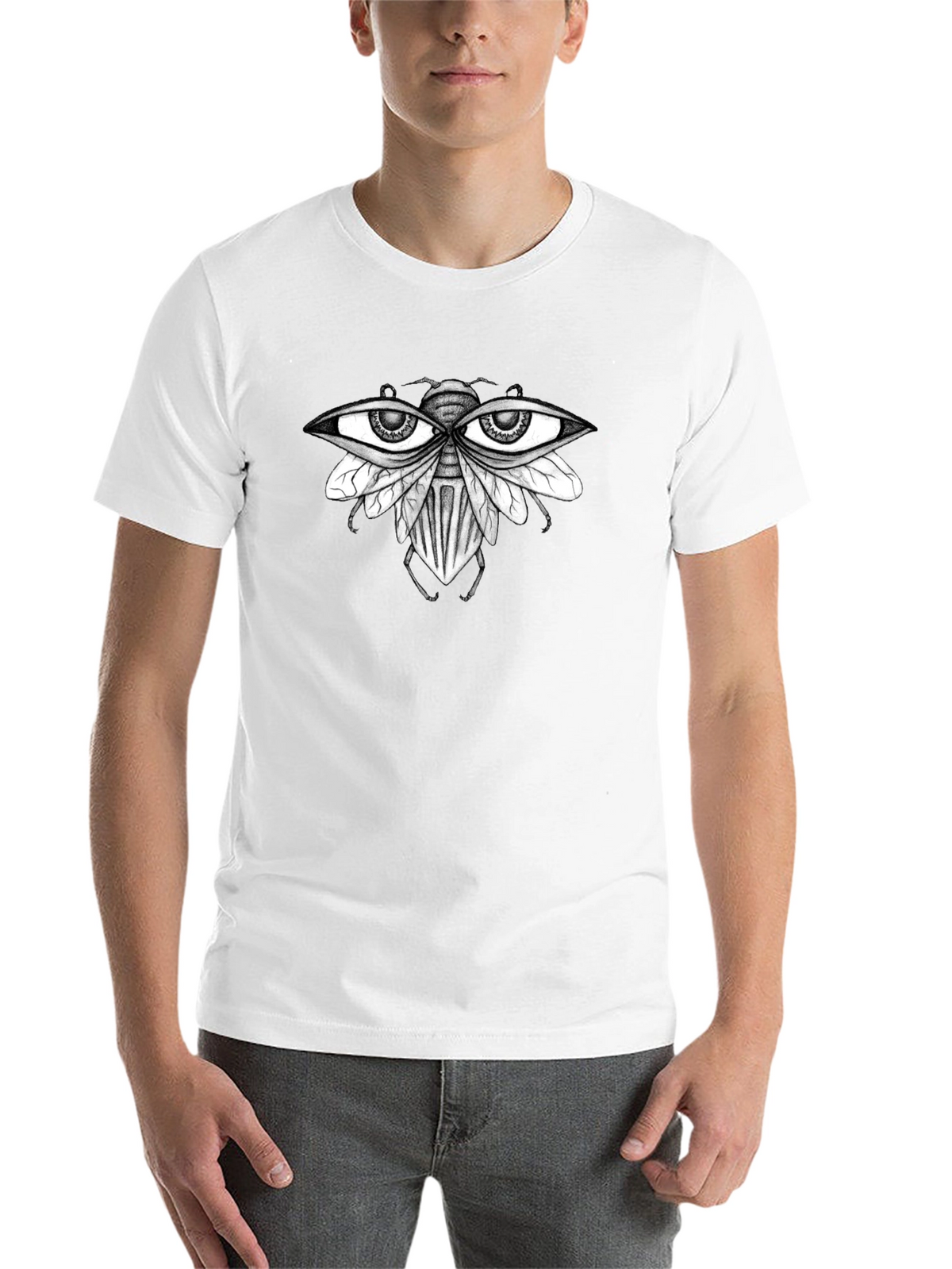 Eye-Catching Fly Graphic T-Shirt - Unique Design