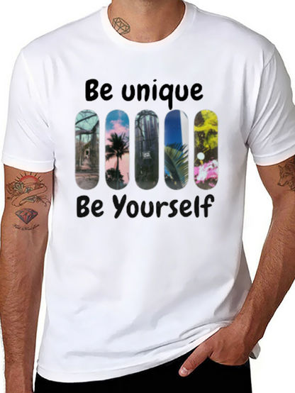 Unique Skateboard Design Graphic Tee