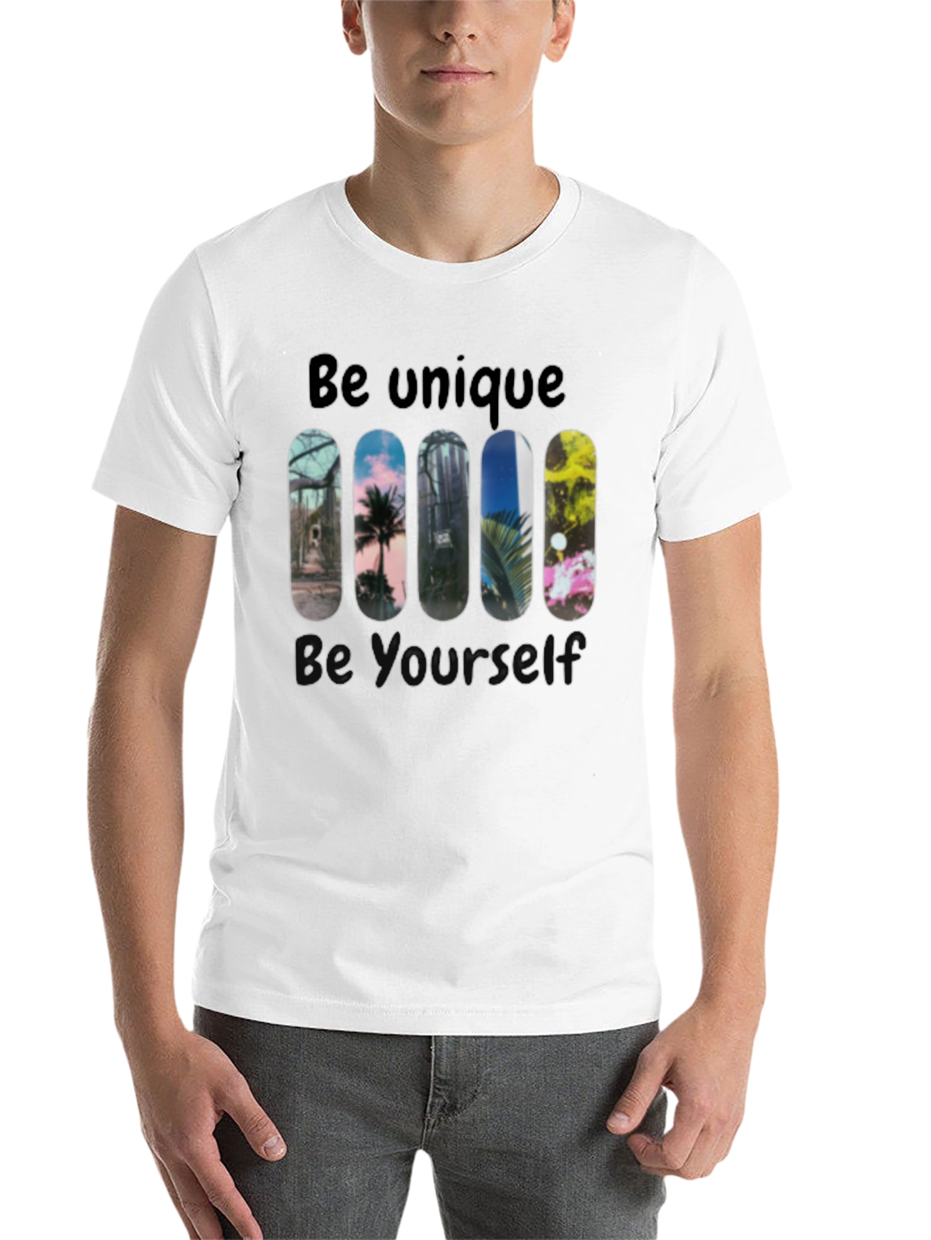 Unique Skateboard Design Graphic Tee