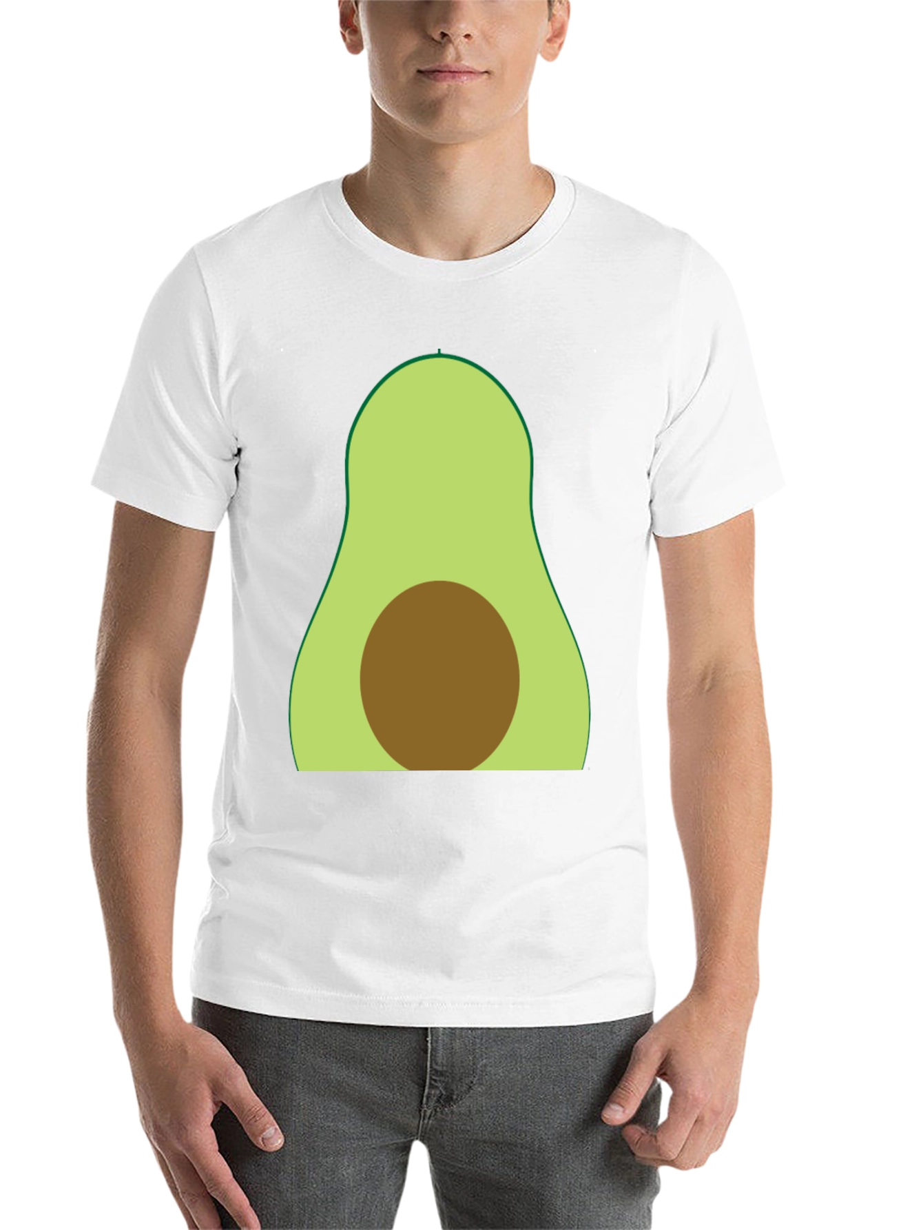 Avocado Graphic Tee - Soft Cotton Blend