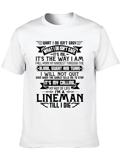Lineman Pride T-Shirt - Black