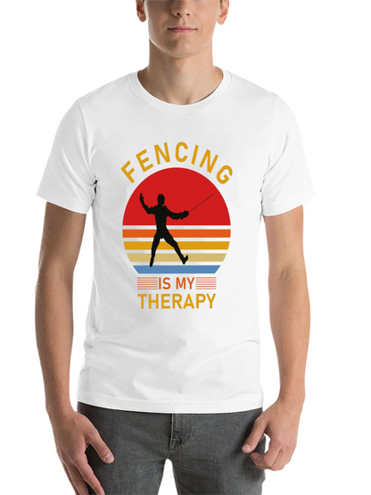 Fencing is My Therapy Graphic T-Shirt