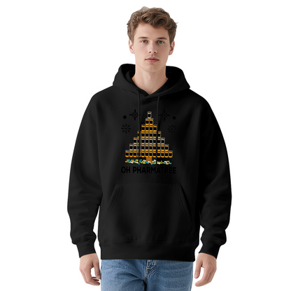 Funny Oh Pharmatree Pill Christmas Tree Hoodie, Soft Unique Daily Sweatshirt