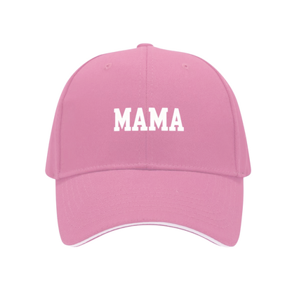 Vintage Bold MAMA Letter Pink Sandwich Baseball Cap, Mom Gift Casual Hat