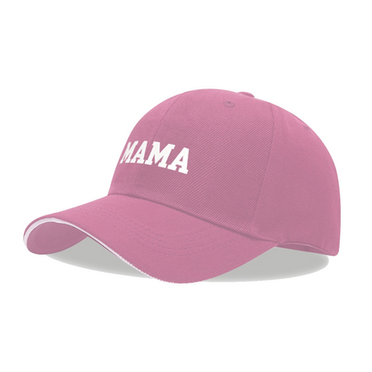 Vintage Bold MAMA Letter Pink Sandwich Baseball Cap, Mom Gift Casual Hat