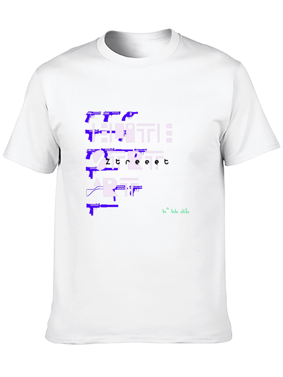 Edgy Hustle Start Art Graphic Tee - Black