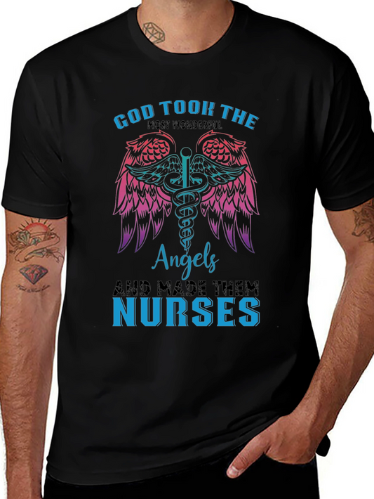 God Took Angels & Made Nurses T-Shirt