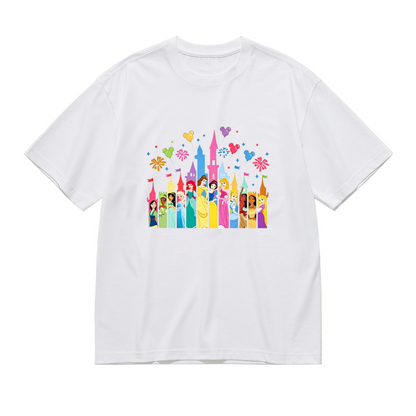 Magical Disney Princess Castle Fireworks Plus Size Women T-Shirt