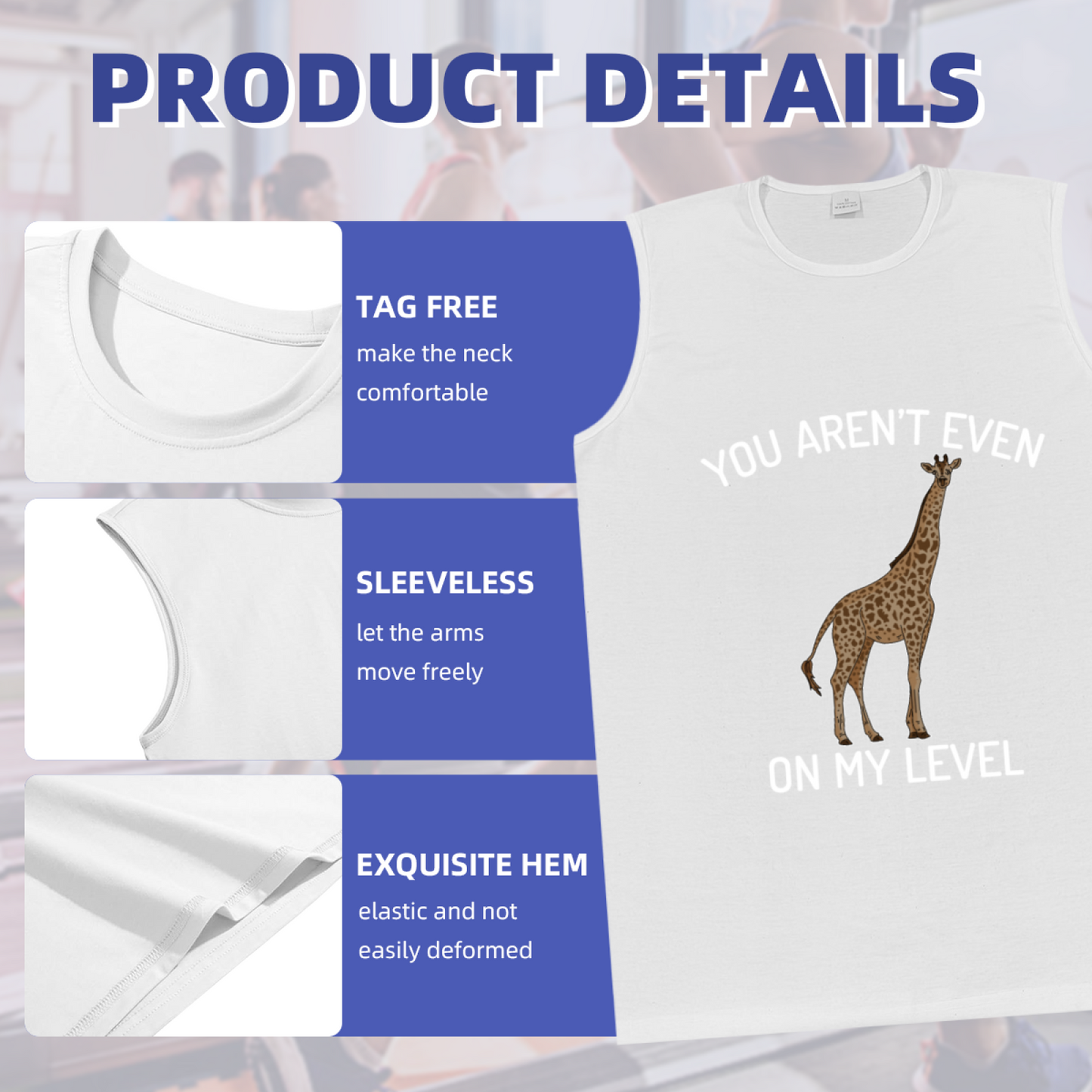You Aren¡¯t Even On My Level Cool Giraffe Sarcasm Tank Top