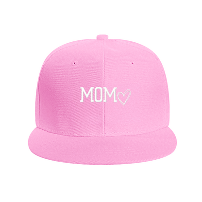 Sweet MOM Heart Pink Flat Brim Mother¡¯s Day Casual Hat