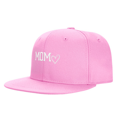 Sweet MOM Heart Pink Flat Brim Mother¡¯s Day Casual Hat
