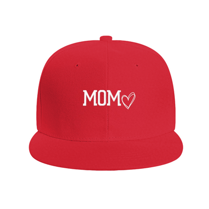 Sweet MOM Heart Pink Flat Brim Mother¡¯s Day Casual Hat