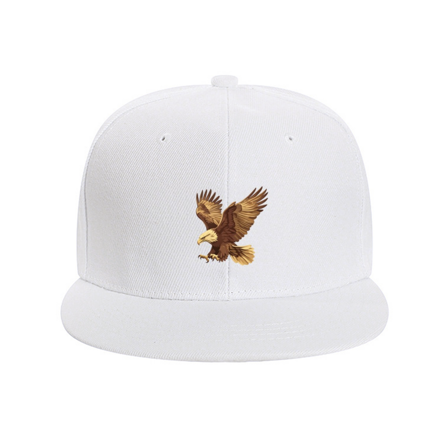 Vintage Flying Eagle Graphic Blue Flat Visor Sun Cap