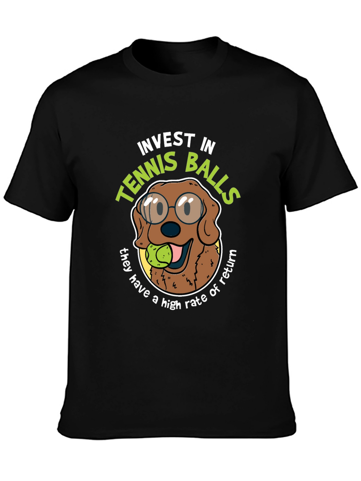 Invest in Tennis Balls Funny Dog T-Shirt