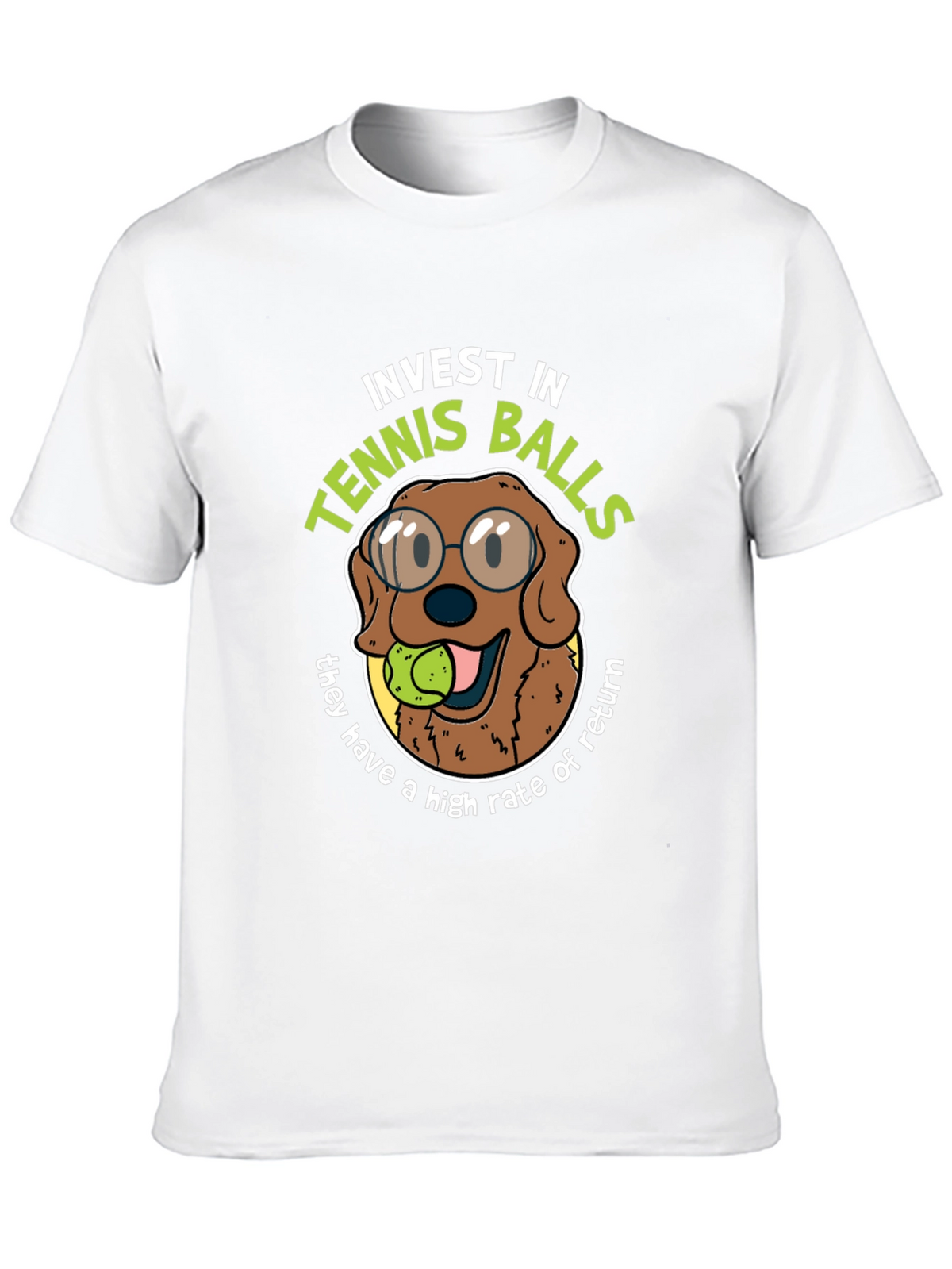 Invest in Tennis Balls Funny Dog T-Shirt