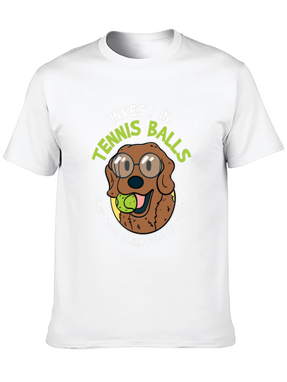 Invest in Tennis Balls Funny Dog T-Shirt