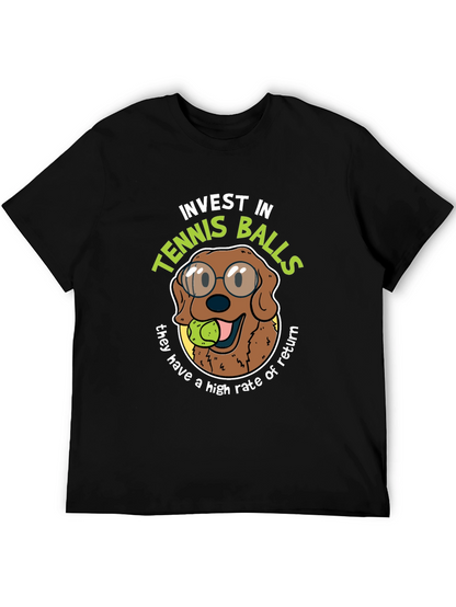 Invest in Tennis Balls Funny Dog T-Shirt