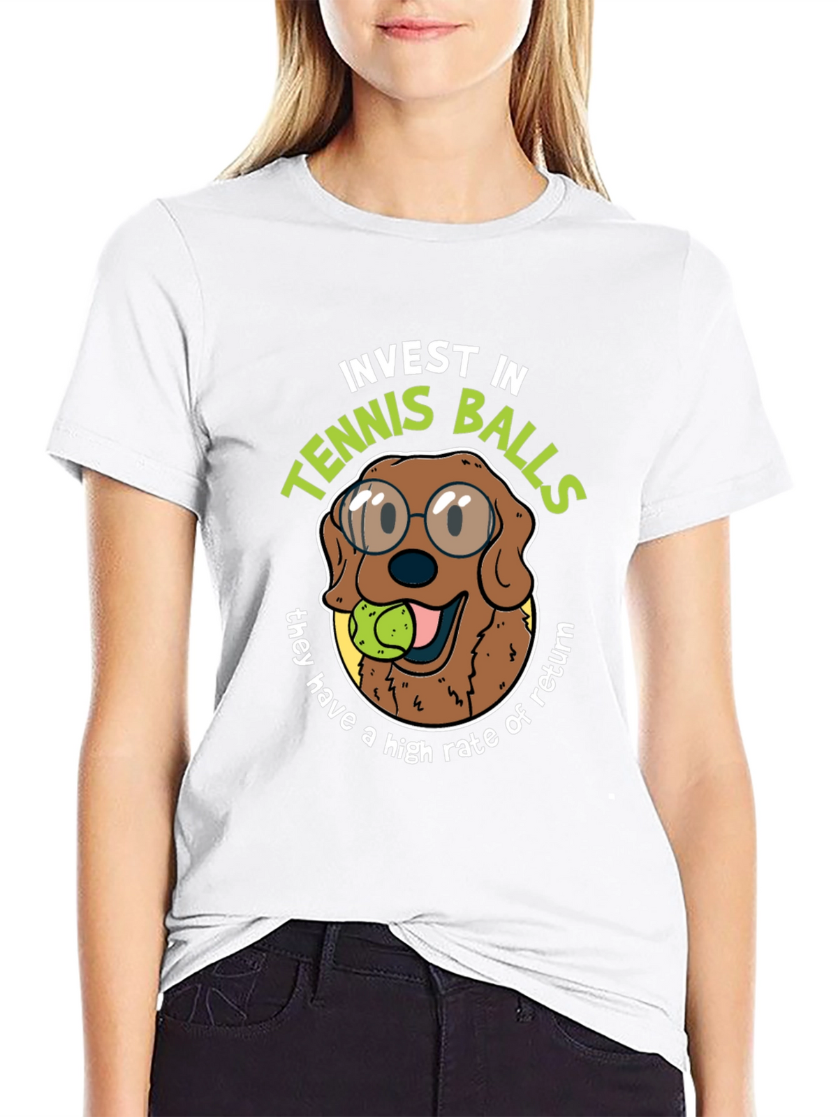 Invest in Tennis Balls Funny Dog T-Shirt
