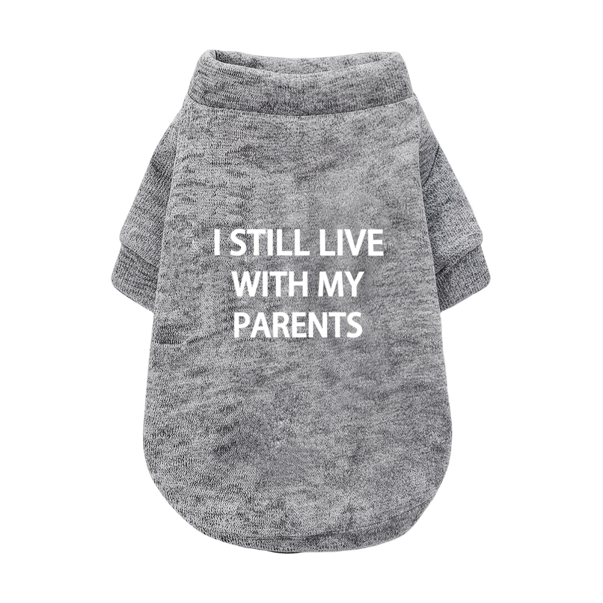 Hilarious I Still Live With My Parents Slogan Dog Cardigan Sweater