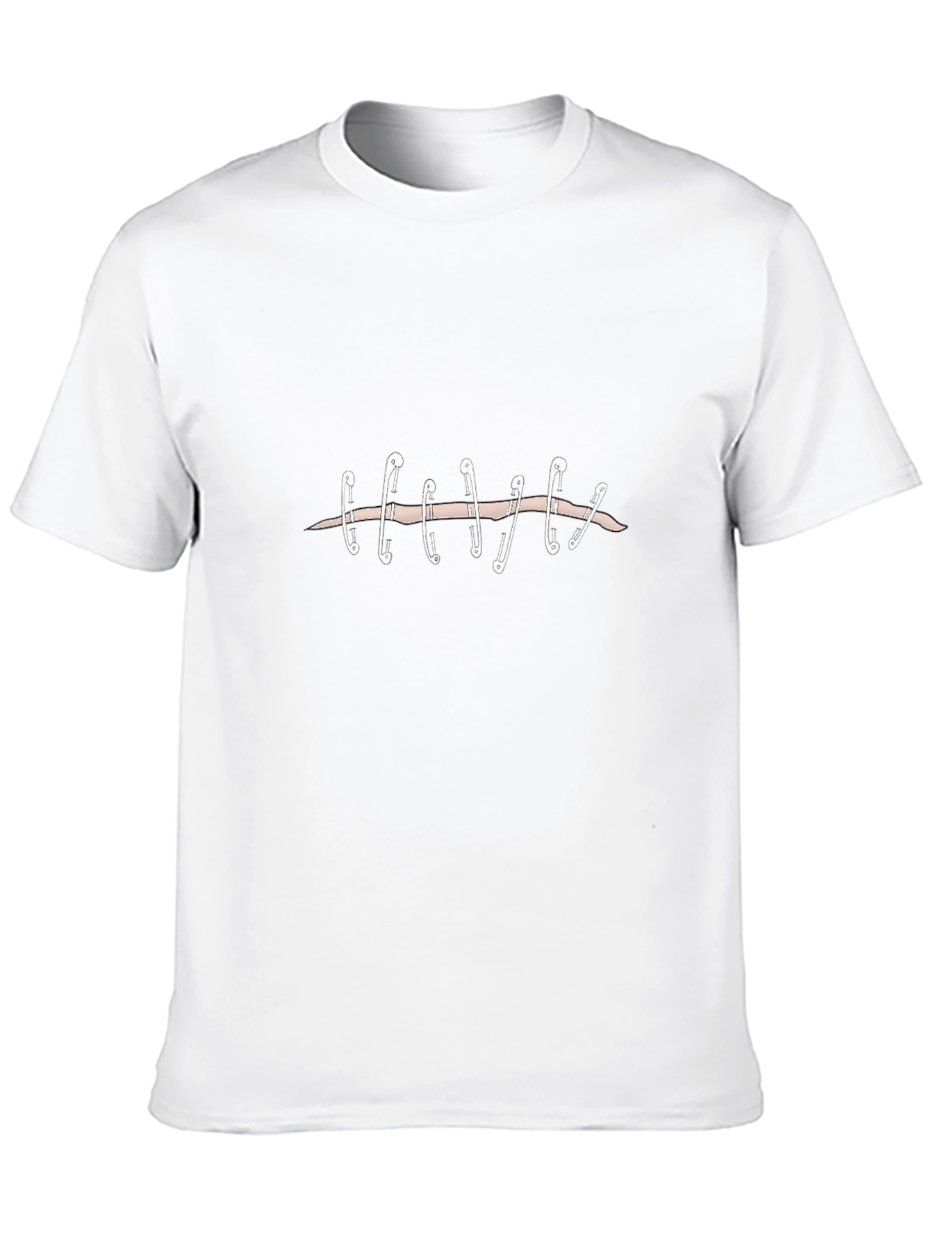 Safety Pin Stitches Graphic Tee