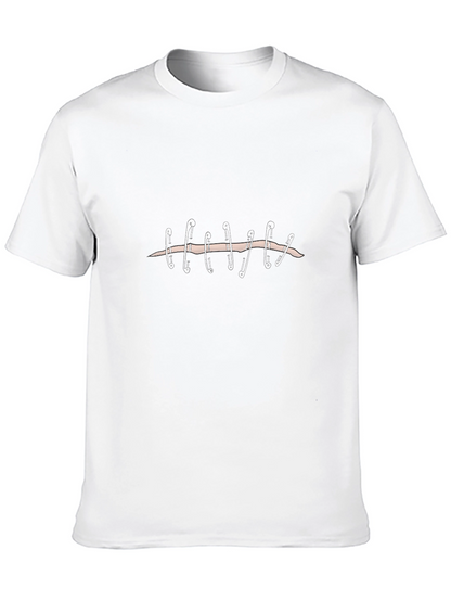 Safety Pin Stitches Graphic Tee