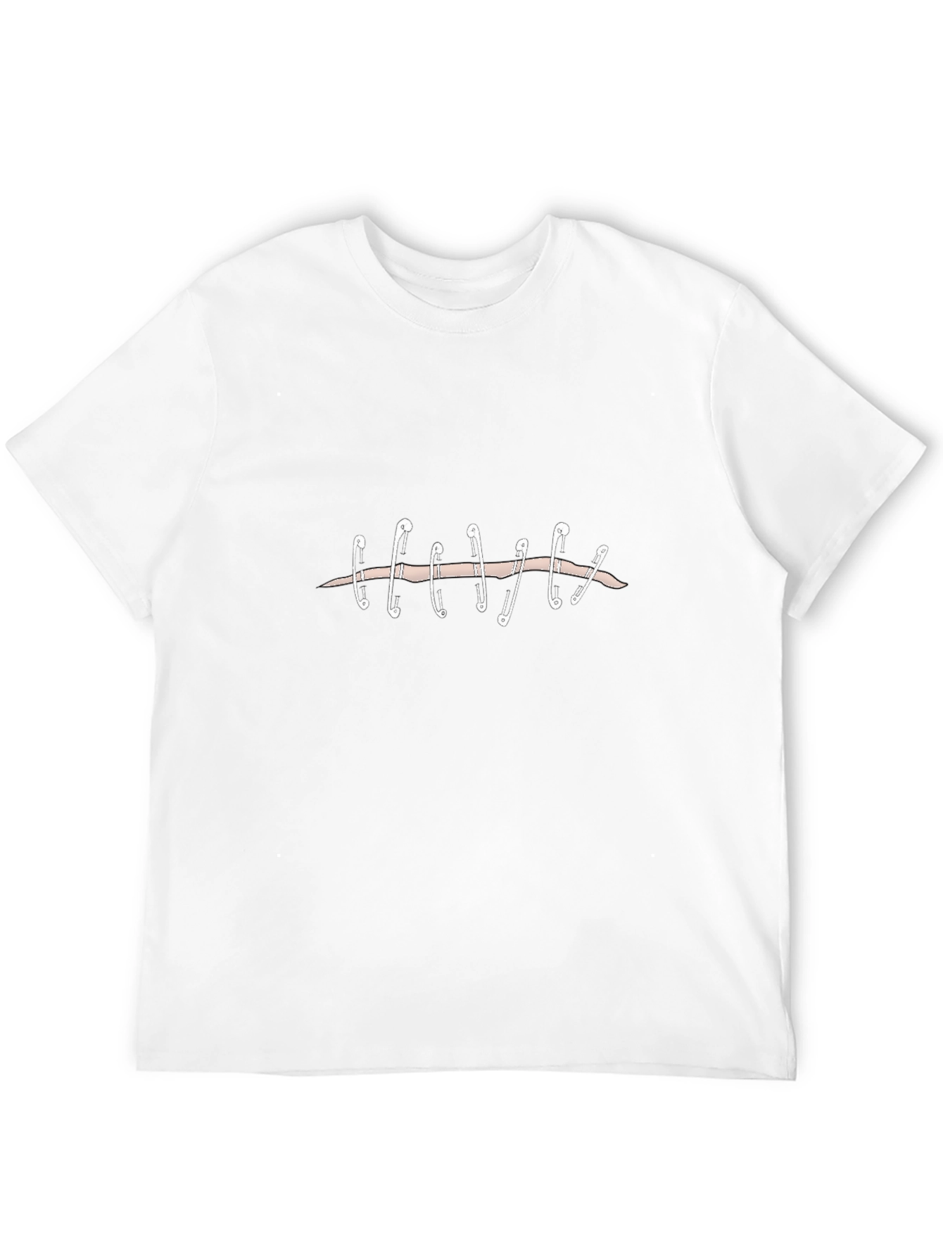 Safety Pin Stitches Graphic Tee
