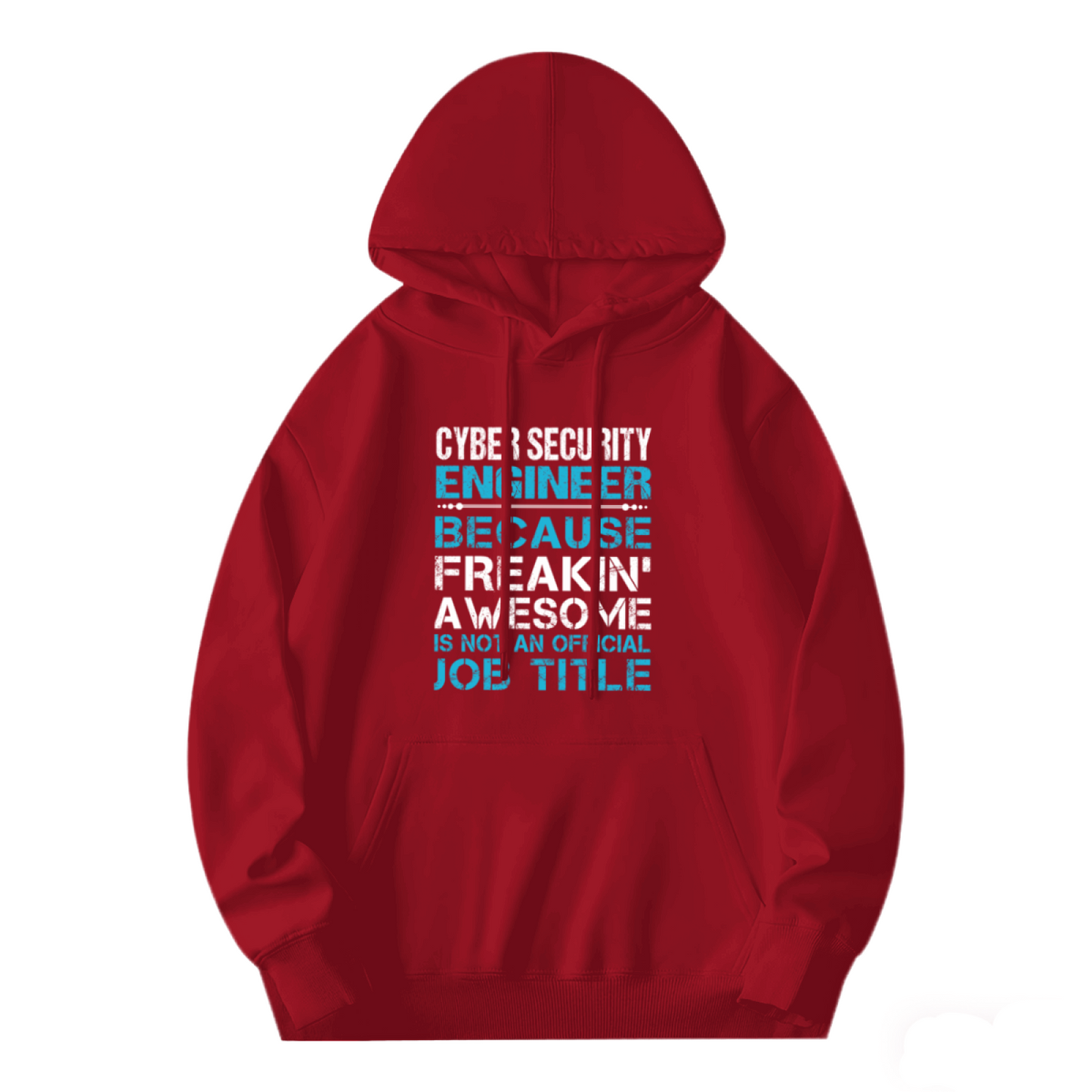 Cyber Security Engineer Red Hoodie, Comfort Daily Pullover