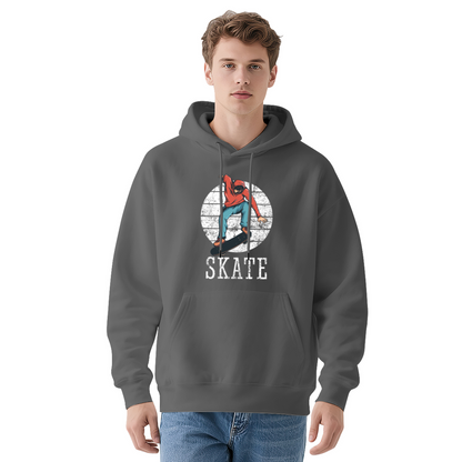 Vintage Skateboard Distressed Hoodie, All Day Soft Comfort