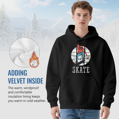 Vintage Skateboard Distressed Hoodie, All Day Soft Comfort