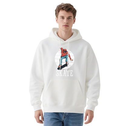 Vintage Skateboard Distressed Hoodie, All Day Soft Comfort