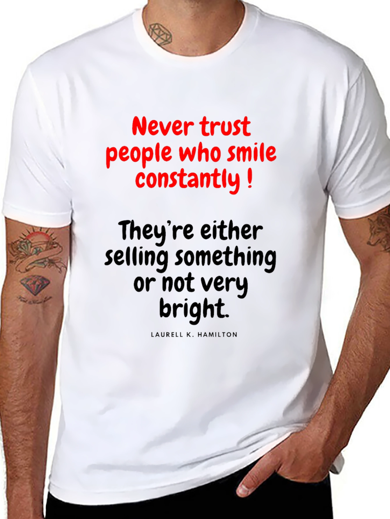 Never Trust T-Shirt: Funny Slogan Tee