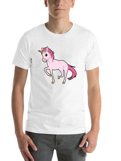 Unicorn Graphic Print T-Shirt - Black
