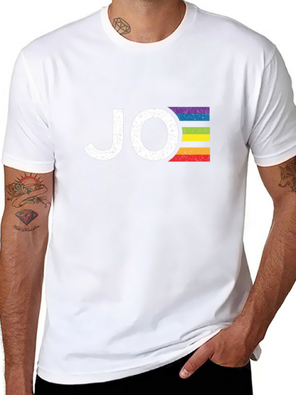 JO LGBTQ+ Pride Rainbow T-Shirt - Black Cotton Tee