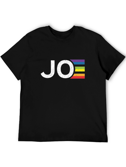 JO LGBTQ+ Pride Rainbow T-Shirt - Black Cotton Tee