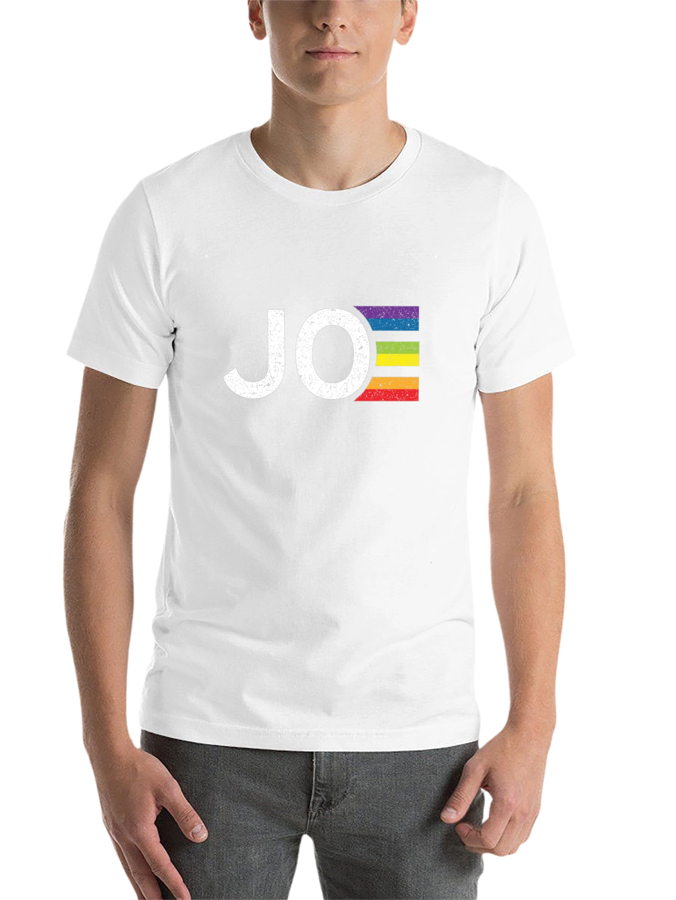 JO LGBTQ+ Pride Rainbow T-Shirt - Black Cotton Tee