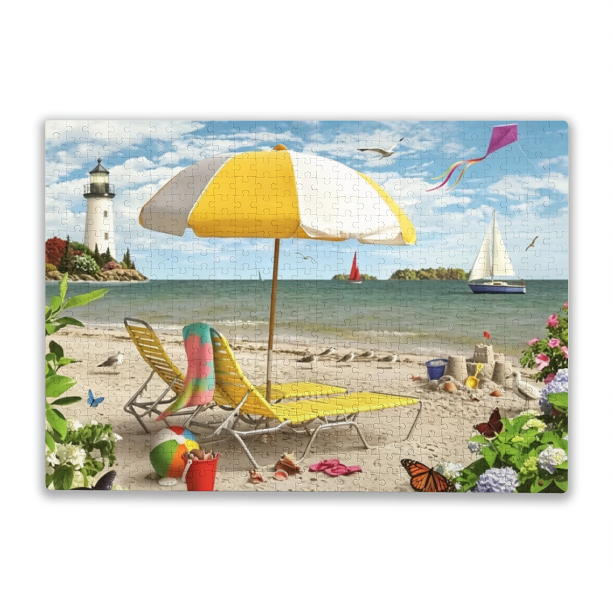 Vibrant Tropical Parrot Jungle Exotic Bird Nature Puzzle