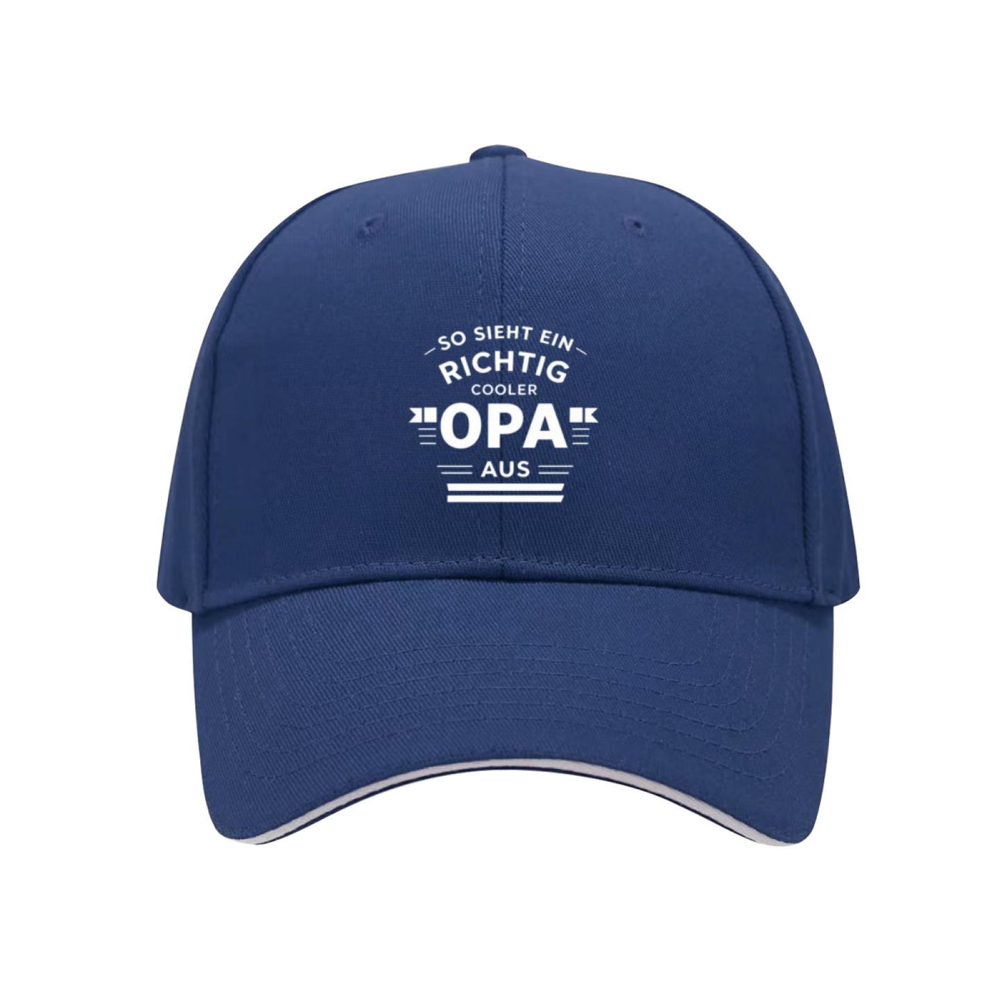 So Sieht Ein Richtig Cooler OPA German Slogan Red Sandwich Baseball Cap
